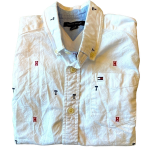 Tommy Hilfiger Kids Medium Long Sleeve Button Down Logo Shirt